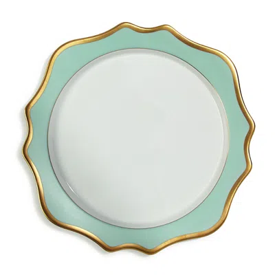 Anna Weatherley Anna's Palette Charger In Aqua Green