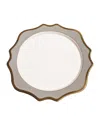 Anna Weatherley Anna's Palette Charger Plate In Grey
