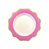 Anna Weatherley Purple Rimmed Soup Bowl In Purple Orchid