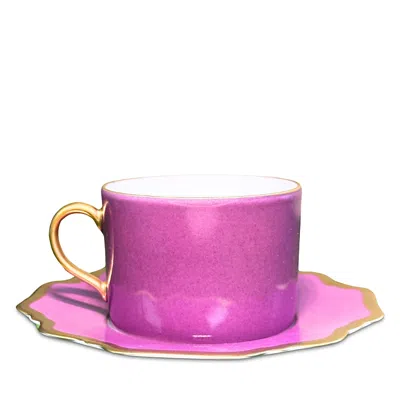 Anna Weatherley Anna's Palette Tea Saucer In Purple