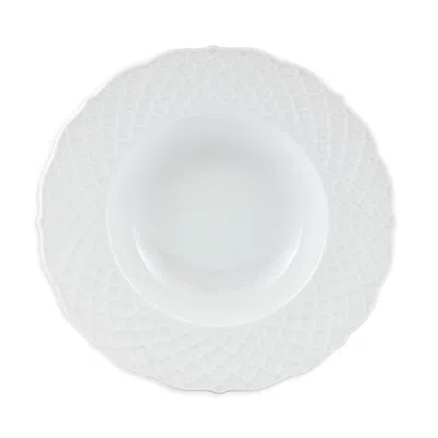 Anna Weatherley Empire Rimmed Soup Plate In White