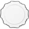 Anna Weatherley Antique Platinum Dinner Plate In White
