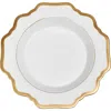 Anna Weatherley Antiqued White Soup Plate In White/gold