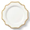 Anna Weatherley Antique White With Gold Salad Plate In White/gold