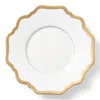 Anna Weatherley Antique White With Gold Saucer In White/gold