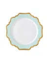 Anna Weatherley Aqua Rimmed Dinner Plate In Multi