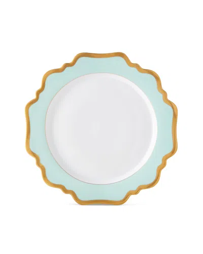 Anna Weatherley Aqua Rimmed Dinner Plate In Multi