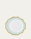 Anna Weatherley Aqua Rimmed Dinner Plate In Multi
