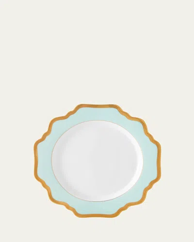 ANNA WEATHERLEY AQUA RIMMED SALAD PLATE,PROD149390073