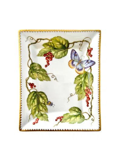 Anna Weatherley Berry Vines Tray In Green