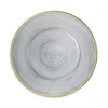 Anna Weatherley Brushed Gold Charger In Blue