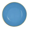 Anna Weatherley Brushed Gold Charger In Blue