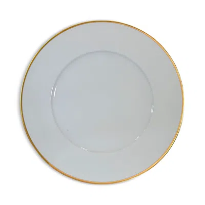 Anna Weatherley Brushed Gold Charger In Gray