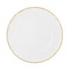 Anna Weatherley Brushed Gold Charger In White