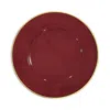 Anna Weatherley Brushed Gold Charger In Red