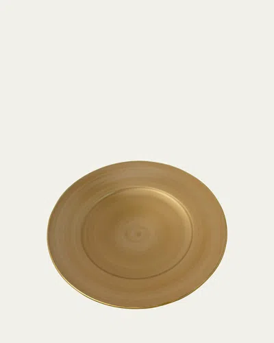 Anna Weatherley Colored Charger In Brushed Gold