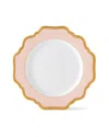 Anna Weatherley Dusty Rose Rimmed Bread & Butter Plate