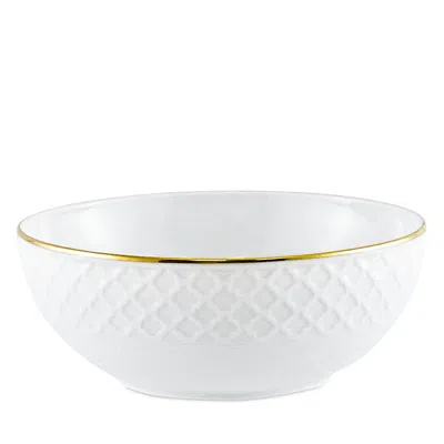 Anna Weatherley Empire Gold Trim Porcelain Bowl In White Gold