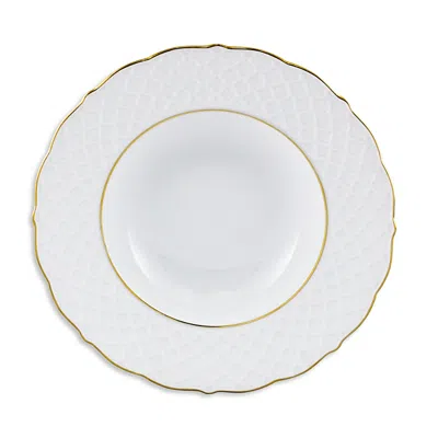Anna Weatherley Empire Soup Plate In White/gold
