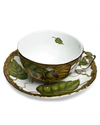 Anna Weatherley Exotic Butterflies Teacup And Saucer Set In Multi