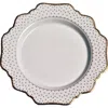 Anna Weatherley Simply Anna Antique Polka Salad Plate In White/gold