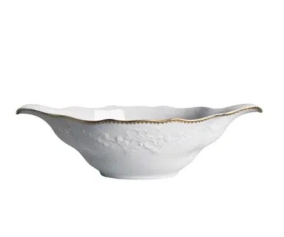 Anna Weatherley Simply Anna Porcelain Gravy Boat In White/gold
