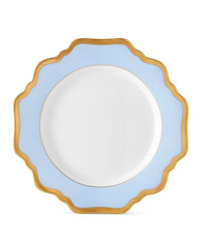 ANNA WEATHERLEY SKY BLUE RIMMED BREAD & BUTTER PLATE,PROD222920400