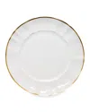 Anna Weatherley White Charger Plate With Gold Border