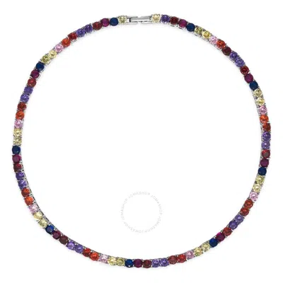 Anna Zuckerman - Rainbow Choker Necklace In White