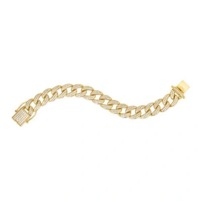 Anna Zuckerman 12mm Super Cuban Link Bracelet In Yellow Gold