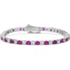 Anna Zuckerman 5 Carat Ruby And Diamond Crystalline Bracelet In Ruby