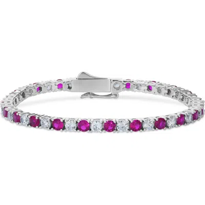 Anna Zuckerman 5 Carat Ruby And Diamond Crystalline Bracelet