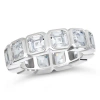 Anna Zuckerman 6.5 Carat Asscher Ring In Platinum