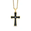 Anna Zuckerman Argyle Cross Necklace In Gold