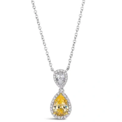 Anna Zuckerman Elizabeth 26 Canary Yellow Crystalline Necklace