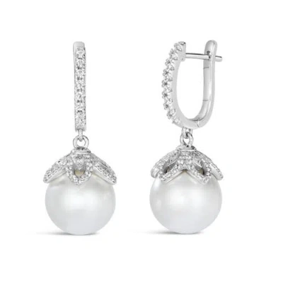 Anna Zuckerman Bali Pearl Drops In Diamond Crystalline