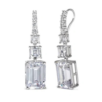 Anna Zuckerman Beatrice 16 Carat Diamond Crystalline Drops In White Diamond Crystalline