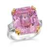 Anna Zuckerman Cali 10 Carat Diamond Crystalline Ring In Argyle Pink Crystalline