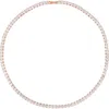 Anna Zuckerman Camila Diamond Crystalline Choker In Rose Gold
