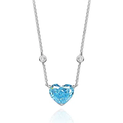 Anna Zuckerman Chloe Zoe Necklace In Aquamarine Crystalline