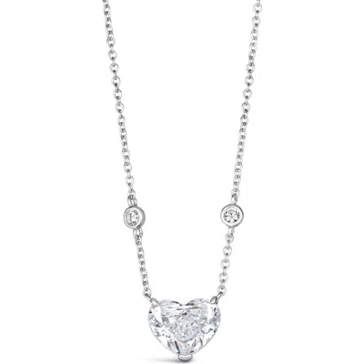 Anna Zuckerman Chloe Zoe Necklace In White Diamond Crystalline