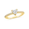 Anna Zuckerman Dainty Heart Ring In Yellow Gold