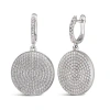 Anna Zuckerman Diamond Disco Earrings In Platinum