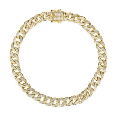 Anna Zuckerman 12mm Super Cuban Link Necklace In Yellow Gold