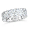 Anna Zuckerman Double Row Infinity Ring 8 Carat In Diamond Crystalline