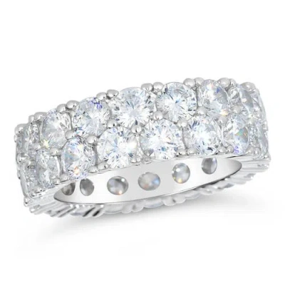 Anna Zuckerman Double Row Infinity Ring 8 Carat In Diamond Crystalline