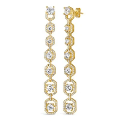 Anna Zuckerman El Camino 4ctw Drop Earrings In Yellow Gold
