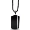 Anna Zuckerman El Camino Dog Tag Necklace In Black