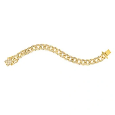 Anna Zuckerman Havana 9mm Cuban Bracelet In Yellow Gold