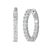 Anna Zuckerman Inside Out 1 Carat Diamond Crystalline Hoops In Platinum